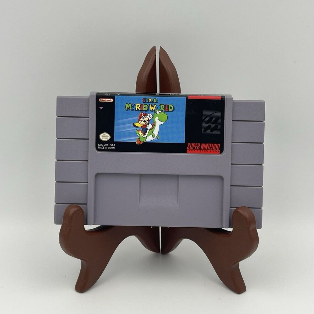 Super Mario World Super Nintendo (Nintendo SNES, 1992) Authentic Cartridge